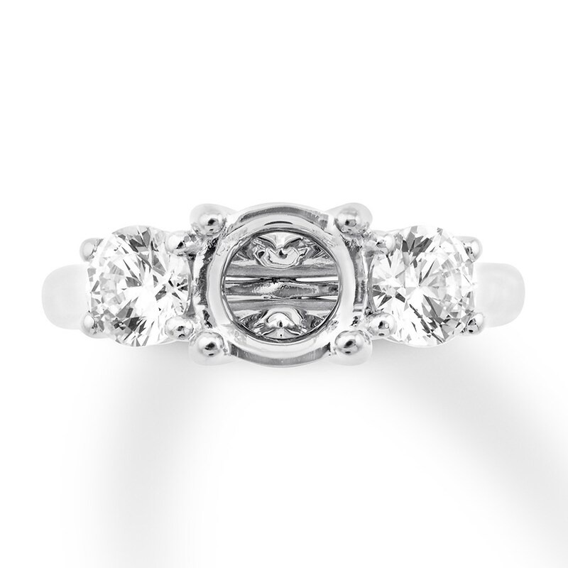 Diamond Ring Setting 1 carat tw Round 14K White Gold