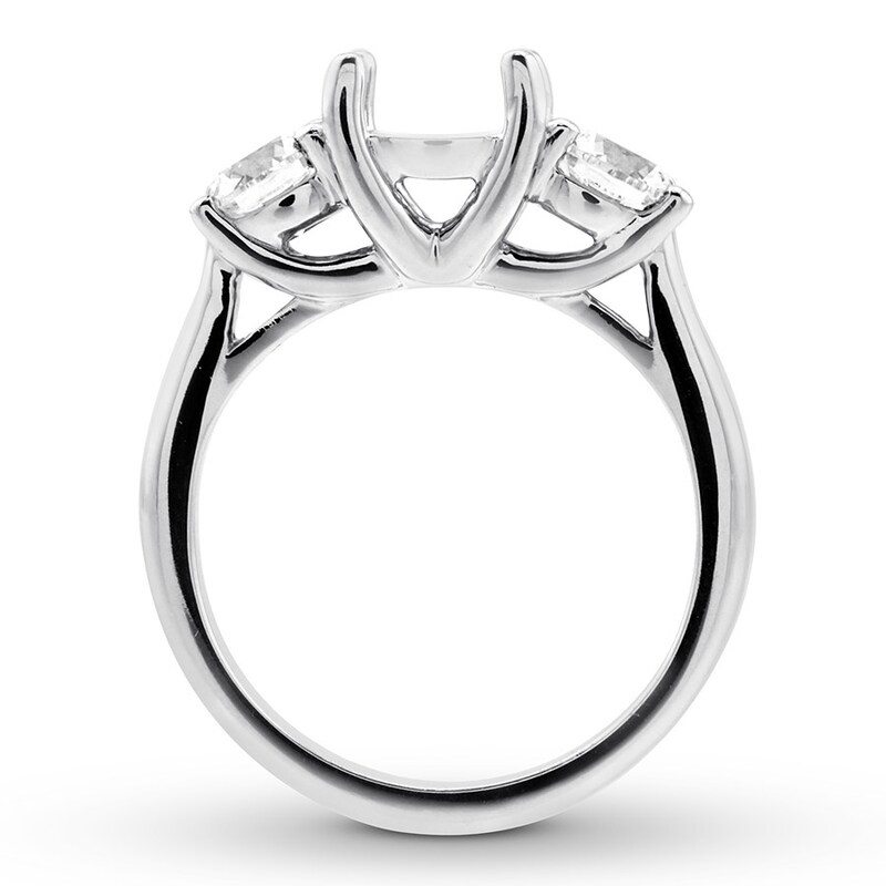 Diamond Ring Setting 1 carat tw Round 14K White Gold