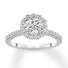 Thumbnail Image 3 of Diamond Ring Setting 1/2 carat tw Round 14K White Gold