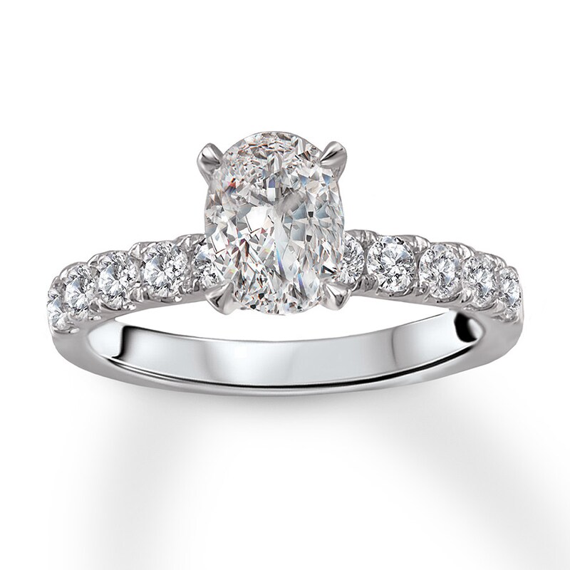 Main Image 4 of Diamond Engagement Ring Setting 5/8 ct tw Round 14K White Gold