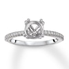 Thumbnail Image 1 of Diamond Engagement Ring Setting 1/6 ct tw Round 14K White Gold