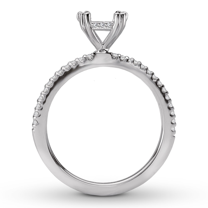 Diamond Engagement Ring Setting 1/6 ct tw Round 14K White Gold