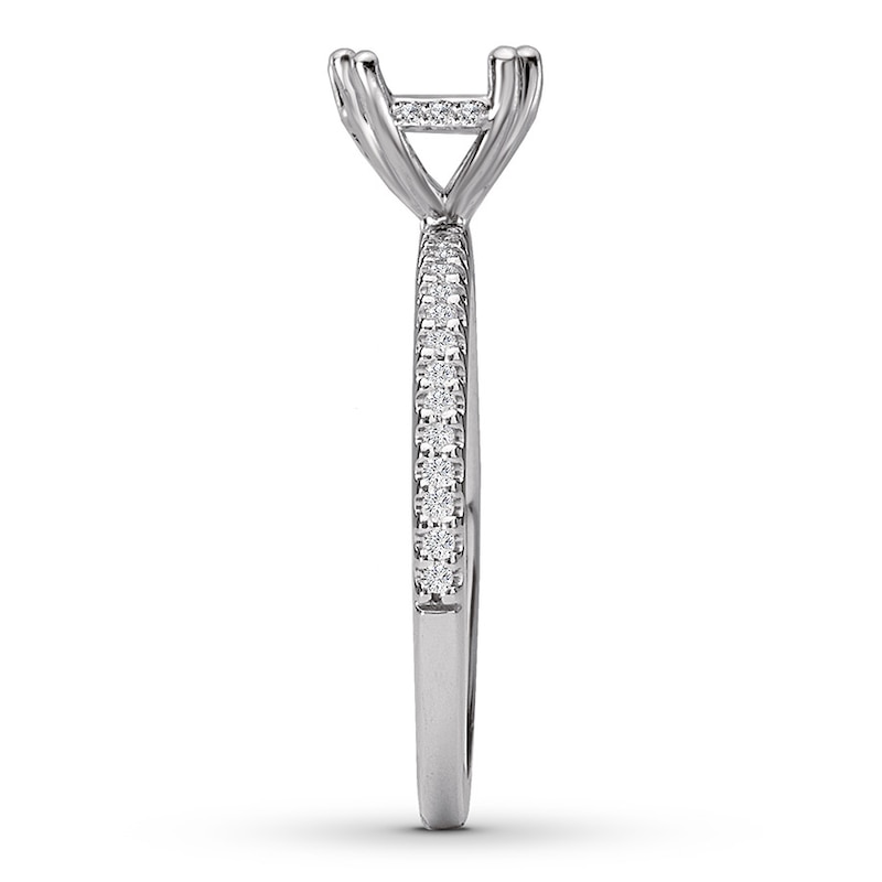 Main Image 3 of Diamond Engagement Ring Setting 1/6 ct tw Round 14K White Gold