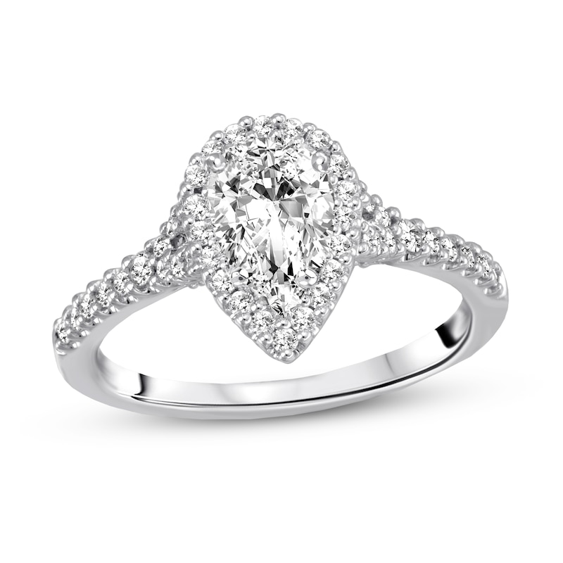 Diamond Ring Setting 3/8 ct tw Round 14K White Gold