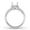 Thumbnail Image 1 of Diamond Ring Setting 3/8 ct tw Round-cut 14K White Gold