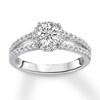 Thumbnail Image 3 of Diamond Ring Setting 3/8 ct tw Round-cut 14K White Gold