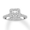 Thumbnail Image 3 of Diamond Ring Setting 3/8 ct tw Round 14K White Gold