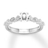 Thumbnail Image 0 of Diamond Ring Setting 1/2 carat tw Round/Marquise 14K White Gold