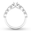Thumbnail Image 1 of Diamond Ring Setting 1/2 carat tw Round/Marquise 14K White Gold