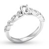 Thumbnail Image 3 of Diamond Ring Setting 1/2 carat tw Round/Marquise 14K White Gold