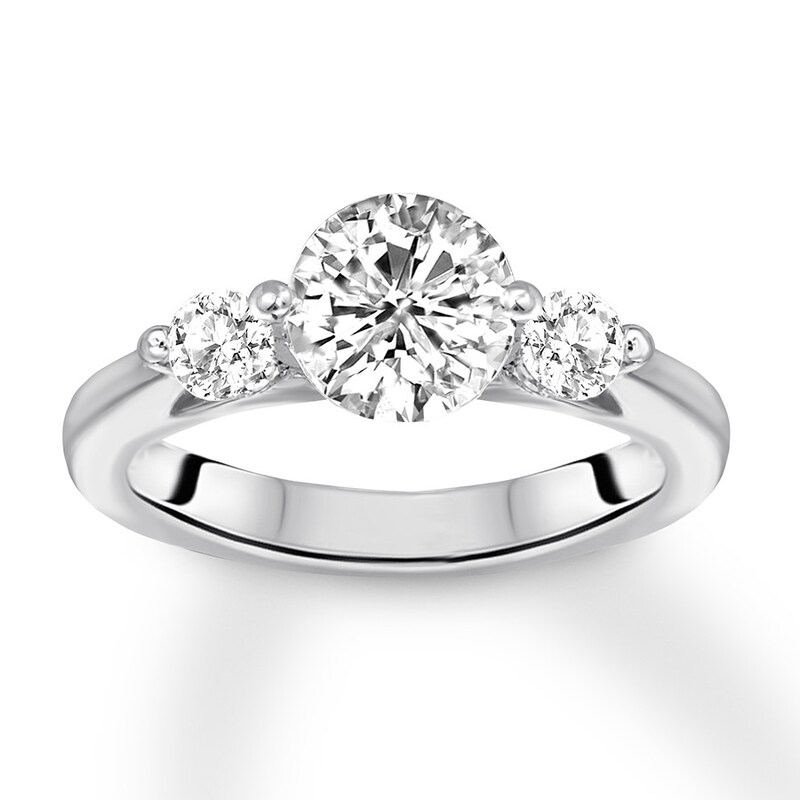 Diamond Ring Setting 1/3 ct tw Round 14K White Gold