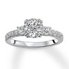 Thumbnail Image 3 of Diamond Engagement Ring Setting 3/8 ct tw Round 14K White Gold