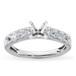 Diamond Engagement Ring Setting 5/8 ct tw Round 18K White Gold