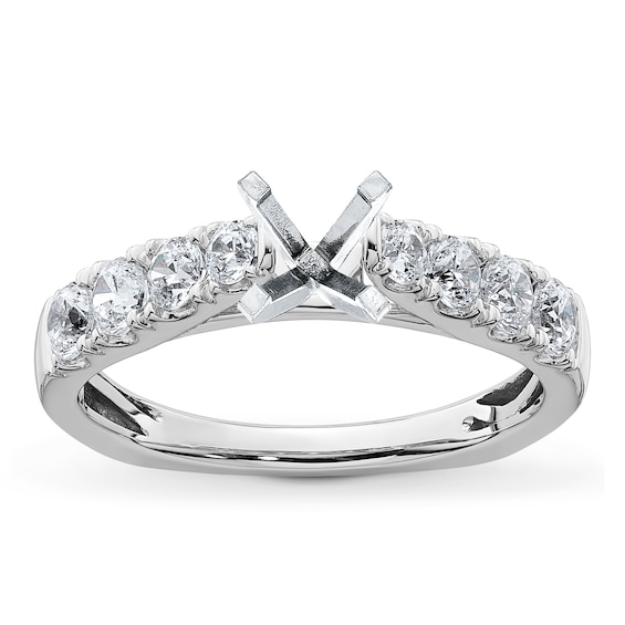 Chosen Diamond Engagement Ring Setting 5/8 ct tw Round 18K White Gold