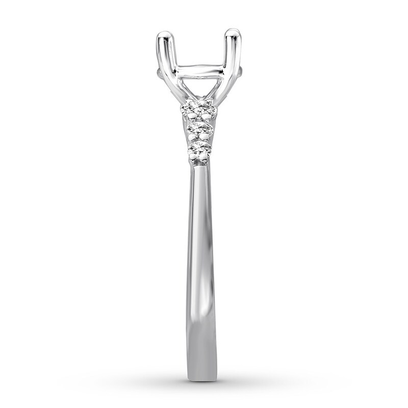 Diamond Ring Setting 1/4 carat tw Round 14K White Gold
