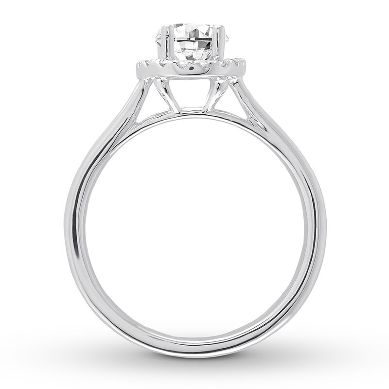Diamond Ring Setting 1/8 carat tw Round-cut 14K White Gold