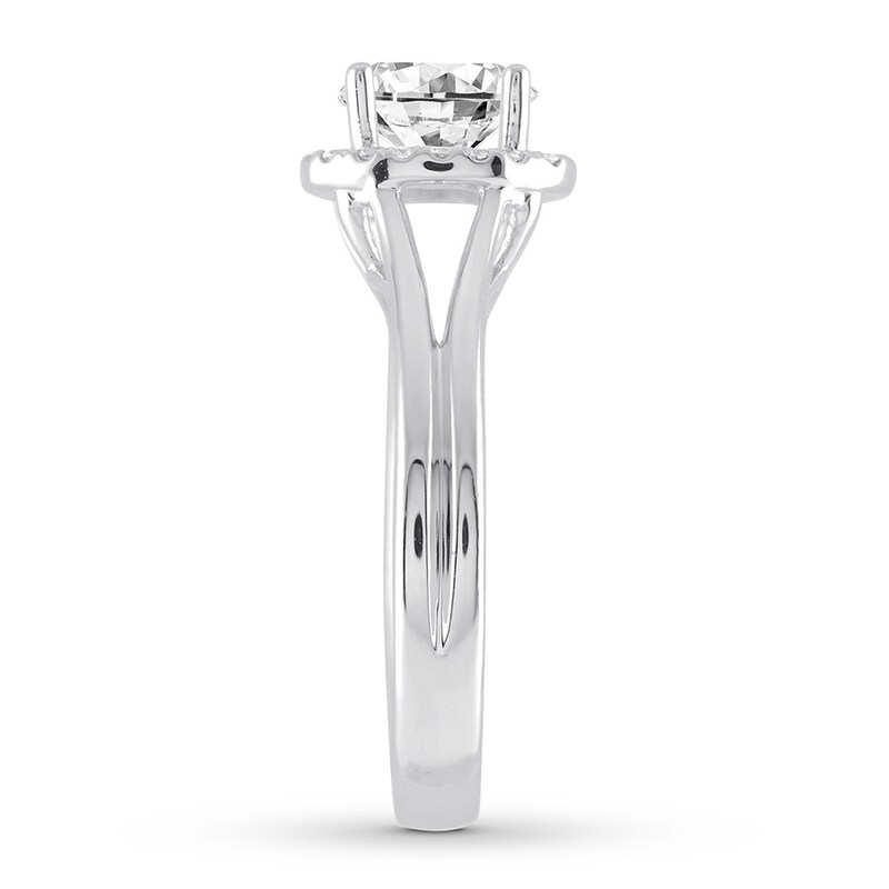 Diamond Ring Setting 1/10 carat tw Round 14K White Gold