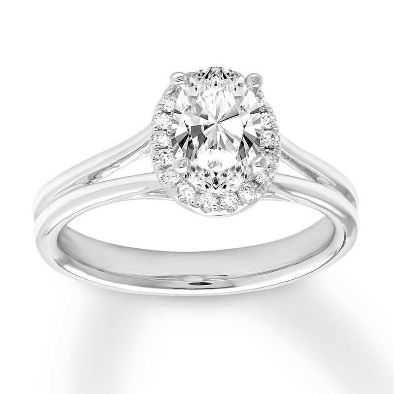 Diamond Ring Setting 1/10 carat tw Round 14K White Gold
