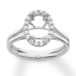 Diamond Ring Setting 1/5 carat tw Round 14K White Gold