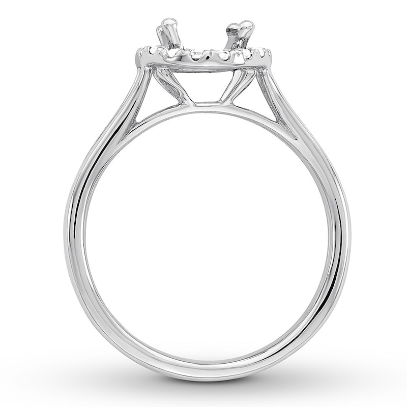 Diamond Ring Setting 1/5 carat tw Round 14K White Gold