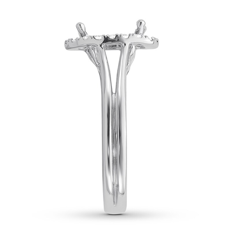 Diamond Ring Setting 1/5 carat tw Round 14K White Gold