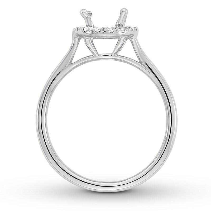 Diamond Ring Setting 1/5 carat tw Round 14K White Gold