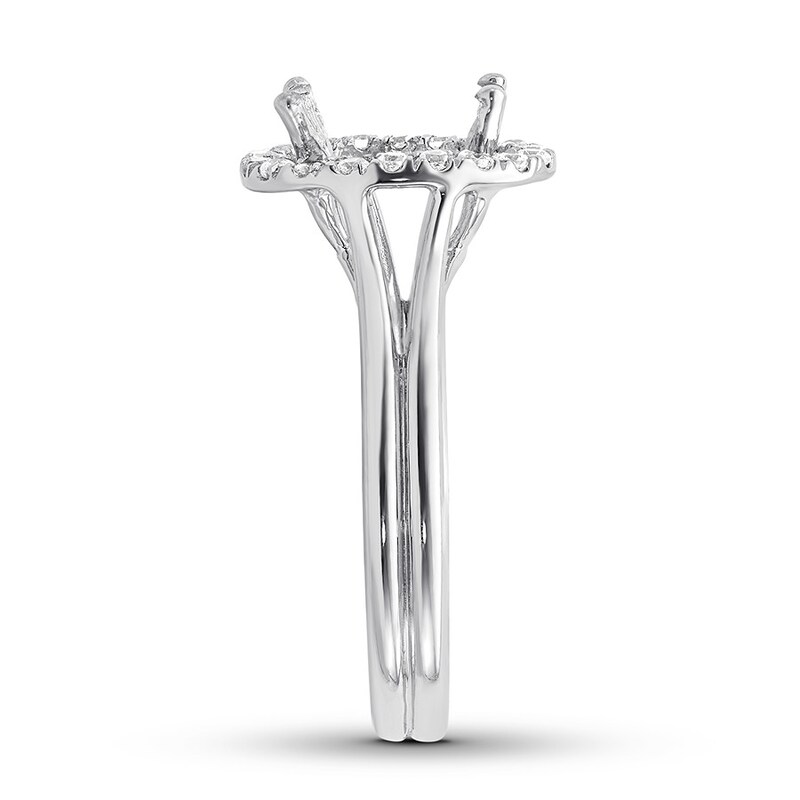 Diamond Ring Setting 1/5 carat tw Round 14K White Gold