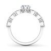 Thumbnail Image 1 of Diamond Ring Setting 5/8 carat tw Marquise 14K White Gold
