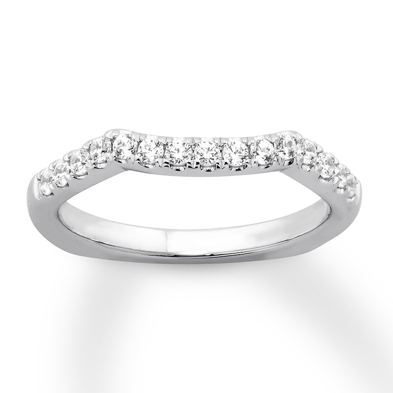 Diamond Wedding Band 1/4 ct tw Round 18K White Gold