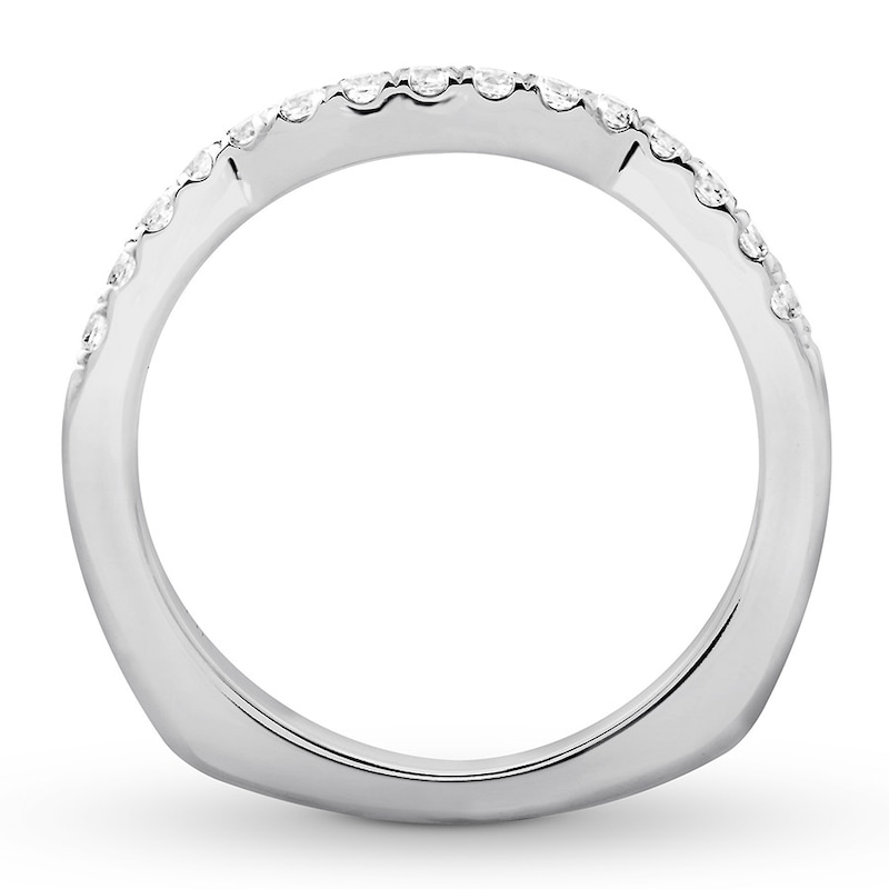 Diamond Wedding Band 1/4 ct tw Round 18K White Gold