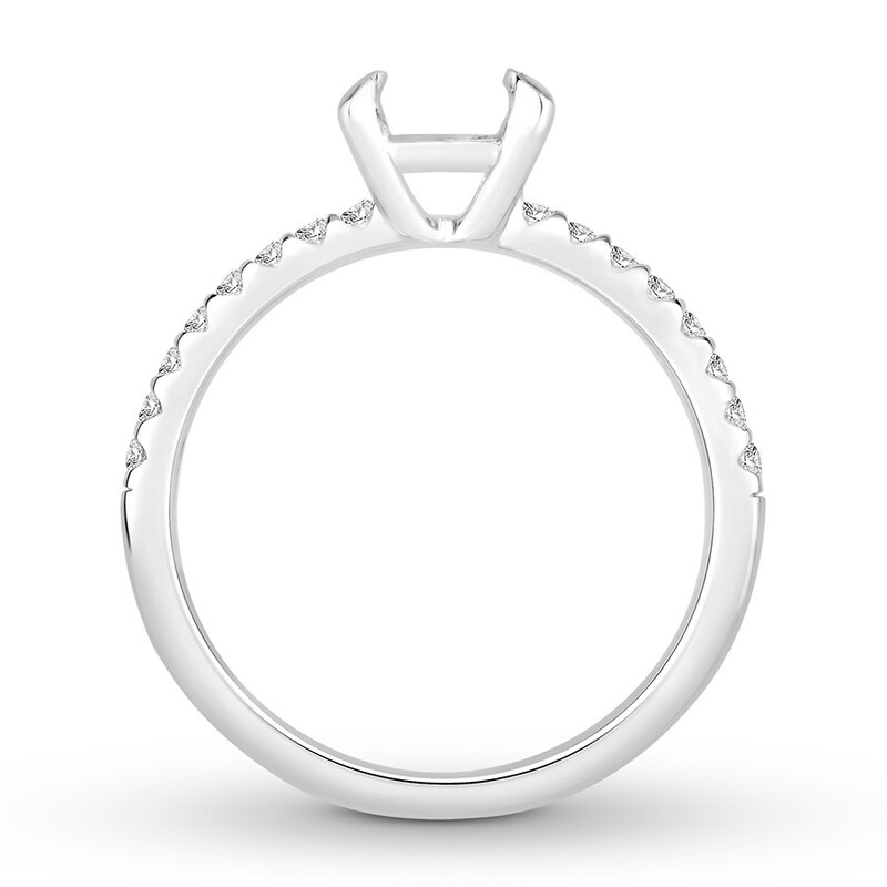 Diamond Ring Setting 1/5 ct tw Round 14K White Gold
