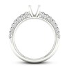 Diamond Ring Setting 7/8 carat tw Round Platinum