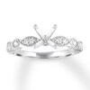 Thumbnail Image 0 of Diamond Ring Setting 1/5 ct tw Bezel-set Round 14K White Gold