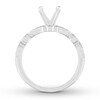 Thumbnail Image 1 of Diamond Ring Setting 1/5 ct tw Bezel-set Round 14K White Gold