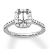 Thumbnail Image 0 of Diamond Ring Setting 5/8 carat tw Round-cut 14K White Gold