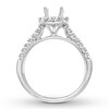 Thumbnail Image 1 of Diamond Ring Setting 5/8 carat tw Round-cut 14K White Gold