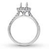 Thumbnail Image 1 of Diamond Ring Setting 1/2 carat tw Round-cut 14K White Gold