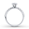 Thumbnail Image 1 of Diamond Engagement Ring Setting 3/8 ct tw Round Platinum
