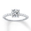 Thumbnail Image 2 of Diamond Engagement Ring Setting 3/8 ct tw Round Platinum
