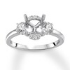 Thumbnail Image 0 of Diamond Ring Setting 3/8 carat tw Round 14K White Gold