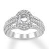 Thumbnail Image 0 of Diamond Ring Setting 1 carat tw Round 14K White Gold