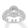 Thumbnail Image 0 of Diamond Ring Setting 1 carat tw Round 14K White Gold