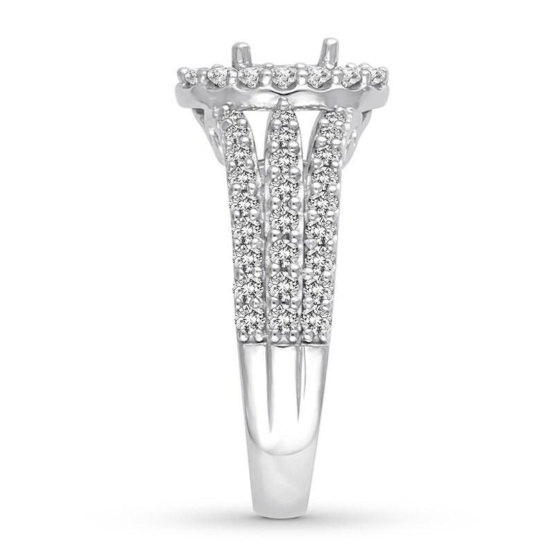Diamond Ring Setting 1 carat tw Round 14K White Gold