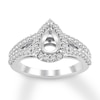 Thumbnail Image 0 of Diamond Ring Setting 3/4 carat tw Round 14K White Gold