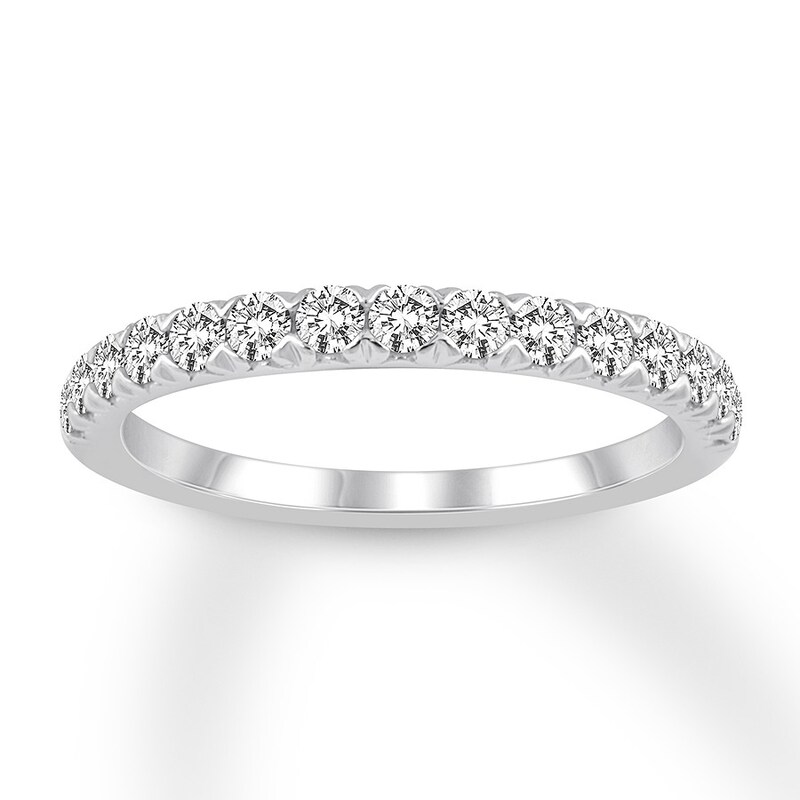 Diamond Wedding Band 1/2 carat tw Round 14K White Gold