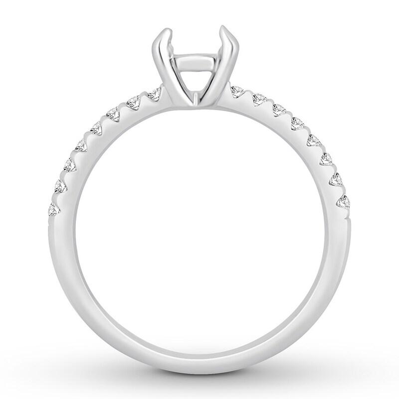 Diamond Ring Setting 1/5 carat tw Round 14K White Gold