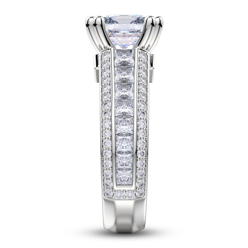 Michael M Diamond Ring Setting 7/8 ct tw Round 18K White Gold (Center diamond is sold separately)