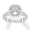 Michael M Diamond Ring Setting  1ct tw Round 18K White Gold