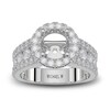 Michael M Diamond Ring Setting 1-3/8 ct tw Round 18K White Gold (Center diamond is sold separately)