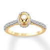 Diamond Ring Setting 1/2 carat tw Round 14K Yellow Gold